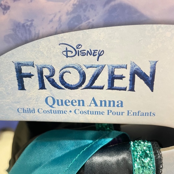 New size 4-6X Queen Anna Disney Frozen 2 Halloween costume with tiara crown - Picture 10 of 10